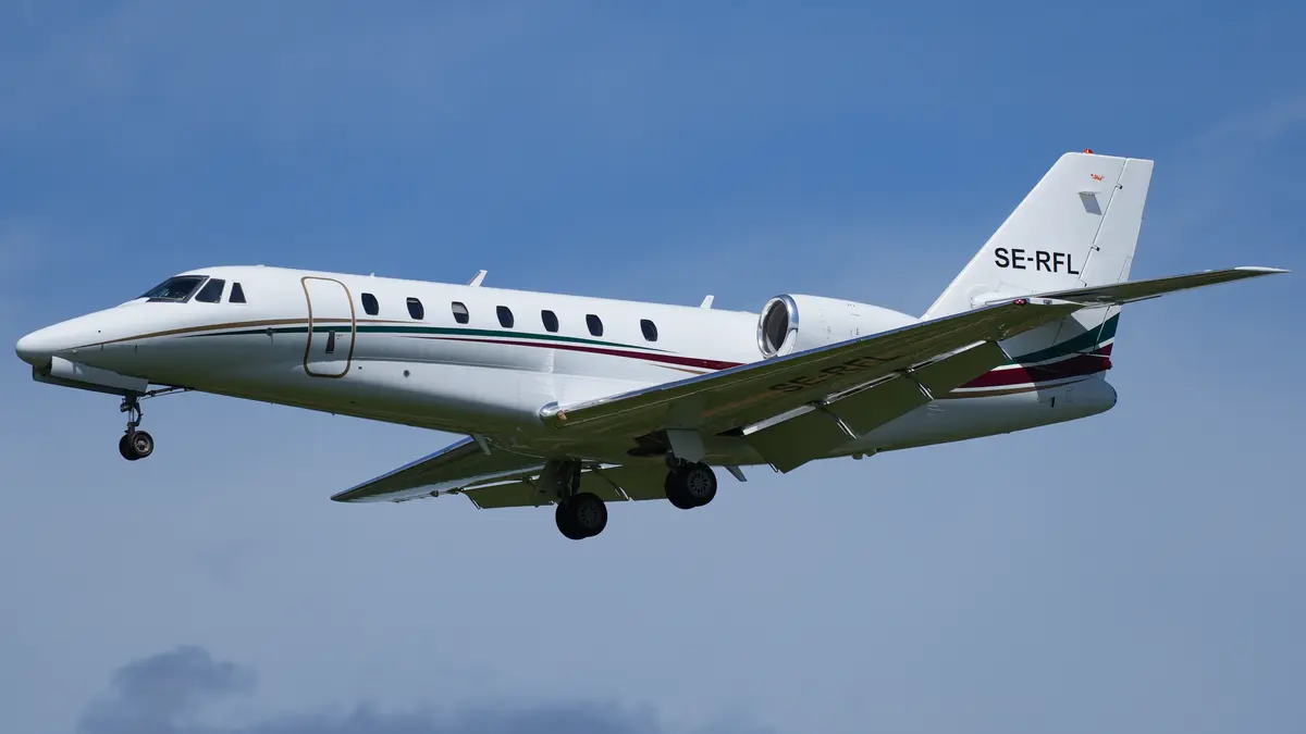 Citation Sovereign (legacy) private jet exterior