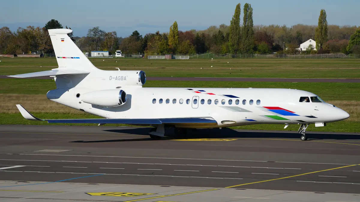 Dassault Falcon 8X private jet exterior