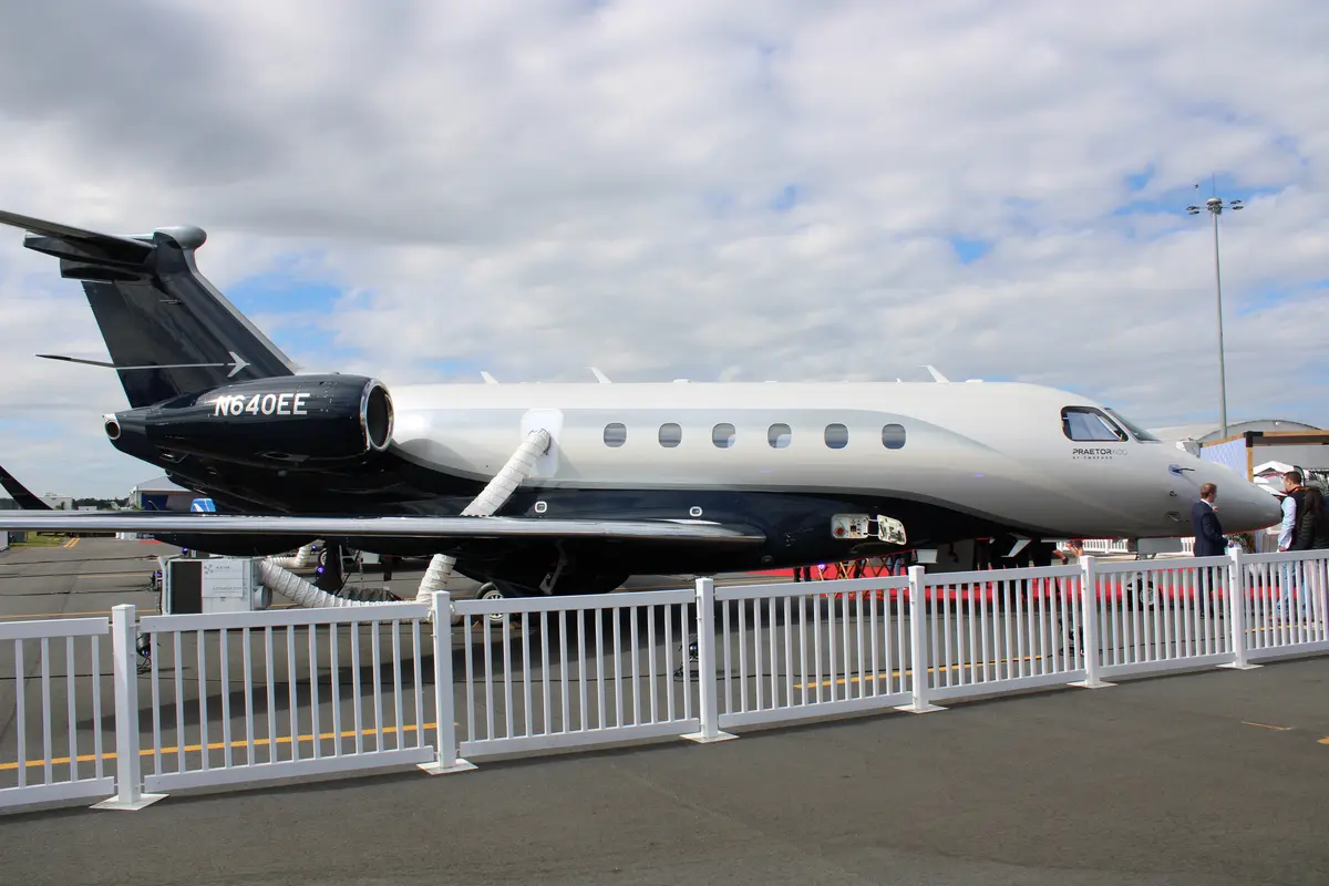 Embraer Praetor 600 private jet exterior
