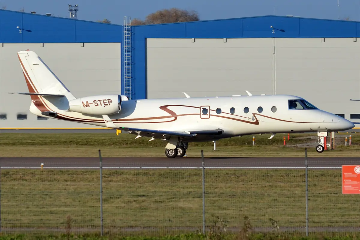 Gulfstream G150 private jet exterior
