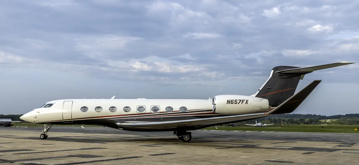 Gulfstream G650 private jet exterior